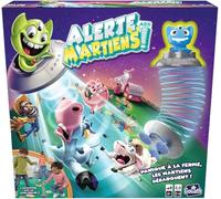 ALERTE AUX MARTIENS - Jeu de Société pour Enfants dès 6 ans - Attrapez les Animaux avec votre Soucoupe Volante - Jeu Intéractif de Rapidité et Agilité - 2 à 6 Joueurs - 10 Min - En Français