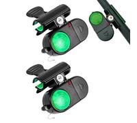 Alerte de Morsure pour Pêche - 2 Pièces Alarme De Morsure Sensible Avec Éclairage LED - Matériel de Pêche pour Sports Extérieurs en Eau Douce - Idée Cadeau Hommes Adultes Anniversaire Fêtes en Famille