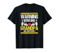 Alerte Papy Bowling Crie Fort À Chaque Lancer T-Shirt Graphique avec Valeur