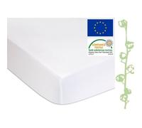 Lot de 2 Protèges Matelas, alèses | Couffin, Berceau Bébé | Imperméable & Respirant | Blanc | Marque Easy dort | Certifié Oeko-Tex | Fabriqué en Europe (Coton Bio - 1 Protège Matelas, 140x190)