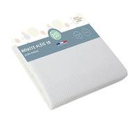 Alèse housse en tissu 3D 100% polyester - BABYCALIN - 70 x 140 cm - Blanc - Bébé