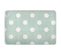 Alèse imperméable à pois blancs et réutilisables, protège-matelas pour l'humidification du lit