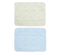 Alèse Imperméable Lavable pour Bébé, Lot de 2, Tapis Respirant Coton | Impression Cartoon Adorable, Format Pratique pour Lit, Protection Absorbante pour Nourrisson Fille, Entretien Facile