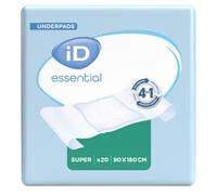 Alèse Ontex-ID Essential Protect Super - 90 x 180 cm (paquet de 20)