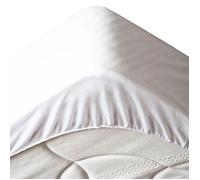 STOF - Protège Matelas - Taille 140x190 cm - 100% Coton - Couleur Blanc - Modèle Hypoallergénique - Linge de Lit - Tissu Respirant - Qualité Exceptionnelle