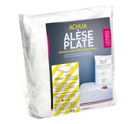 Alèse plate 120x190 cm ACHUA Molleton 100% coton 400 g/m2 matelas 15cm à 23cm