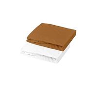 alese polyuréthane + drap housse - 60x120 cm - caramel