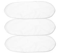 Alèse pour Bébé Lavable et Imperméable 3 Pièces en Coton Blanc | Réutilisable, Lot de 3, pour Change Portable, Format Pratique pour Bébés