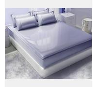 Alèse rafraîchissante d'été - Tapis de lit pliable pour un sommeil frais - 80 cm x 200 cm - Violet - Solution de sommeil respirante et confortable