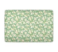 Alèses de lit réutilisables très absorbantes et antidérapantes - Motif fleurs de cerisier - Vert - Taille XL - 132,1 x 86,4 cm (L x l)