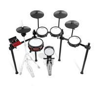 Alesis Nitro Ultimate Batterie Électronique avec Pads Maillés à Double Zone, Charleston Autonome, 640 Sons BFD Authentiques et 52 Kits, Bluetooth, Drumeo, USB MIDI, Compatible Double Grosse Caisse
