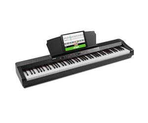 Alesis Prestige Artist - Piano numérique 88 touches de taille authentique à mécanique graduée à marteaux, 30 sons de clavier piano et enceintes
