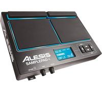 Alesis Sample Pad 4 - MultiPad Sampler et Déclencheur de Samples et Percussions, Ultra Compact avec 4 Zones Sensibles, 25 Sons de Kit Batterie, Lecteur de Carte SD/SDHC, Effets et Sortie USB/MIDI