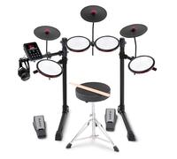 Alesis Turbo Max Batterie Électronique avec Pads Maillés 8 Pouces Silencieux, Leçons, Bluetooth et Accessoires, Pliable
