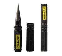 Alésoir 014 mm avec poignée antidérapante, conçu pour aléser des trous de 1 à 14 mm, guide des tailles pour un ajustement précis RC (B)