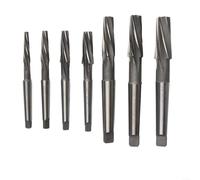 Alésoir à main conique Morse 1 10 degrés coniques à mandrin hélicoïdal HSS matériau pour outils CNC 8/10/12/14/16/18/20 mm (18 mm)