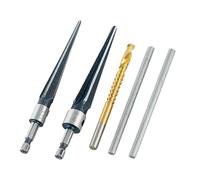 Alésoir à main, outil d'alésoir, ensemble d'outils d'alésoirs coniques robustes - Alésoir à main de trou de pont amovible, outils de travail du bois pour loquets en bois