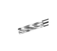 Alésoir à mandrin H7 à rainure hélicoïdale non revêtu - Outil de perçage de précision à 6 cannelures en carbure de 6 à 13 mm, 1 pièce(8.2x40x80mm)