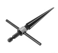 Alésoir conique manuel de 313 mm avec poignée en T 6 cannelures, outil de coupe biseauté pour plaque de bois et préparation de trous coniques inversés