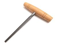 Alésoir conique pour guitare acoustique, outil de luthier 3°/5° compatible avec Martin Gibson, acier rapide semi-cannelé avec poignée en T, outil de chanfrein conique pour cordes de guitare