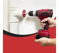 Alésoir de tuyau en PVC à triple lame pour raccords Schedule 40/CPVC/ABS - Corps en alliage d'aluminium, tige en acier inoxydable, s'adapte au mandrin de perceuse de 12 mm, 1,27 cm T (1/2)