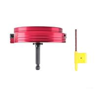 Alésoir de tuyau en PVC avec tige hexagonale de 6,35 mm, outil de plomberie pour tuyau d'eau en PVC ABS avec construction en métal (H)