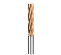 Alésoir en acier trempé H7 6-10 mm HRC60 - Outil CNC de précision en acier tungstène avec rainure en spirale et 6 cannelures 1 pièce(10x40x75mm)