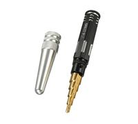 Alésoir multi-étages en acier avec revêtement en alliage pour modélisme, projet d'artisanat avec foret trapézoïdal de 4 mm à 12 mm de diamètre