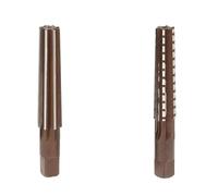 Alésoirs à main Drillforce MT1/MT2/MT3/MT4/MT5 en acier HSS, alésoir conique fin/rugueux for outil de fraisage, 2 pièces(MT4(Rough))