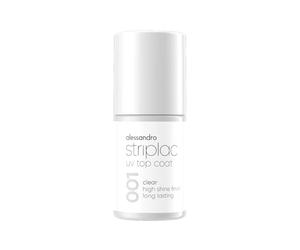 alessandro International GmbH Striplac UV-Top Coat Clear - Ongles brillants et résistants aux rayures jusqu’à 15 jours - Utilisable avec ou sans couleur - Vegan - Transparent, 6,5 ml