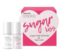 Alessandro Ongles Striplac-UV-ColourSet Sugar Kiss 600 Sugar Rose Shimmer Limited Edition 6.5 ml + 001 Top Coat Clear 6.5 ml 1 Stk.