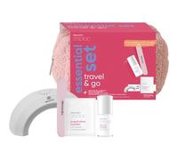 Alessandro Ongles Striplac-UV-ColourTravel & Go Essential Set Prep & Shine Sachets 1x + Peel Off Remover 1x + Led Lamp 1x + Mini Polishing File 1x 1 Stk.