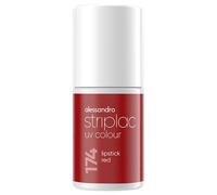 alessandro Striplac UV-Nagellack Lipstick Red - Deckend & Kratzfest bis zu 15 Tage - Leichtes Auftragen - Schonende Abziehtechnologie - Vegan - Rot, 6,5ml
