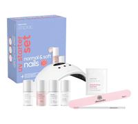 Alessandro Ongles Striplac-UV-ColourUV Starter Set Normal & Soft Nails UV Colour 106 Pretty Ballerina 6.5 ml + UV Colour 124 Red Paradise 6.5 ml + Top Coat 001 Clear 6.5 ml + 10x Prep & Shine Sachets 
