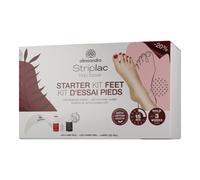 Alessandro Striplac Peel or Soak Starter Set Feet 8 ml + 5 ml + 1 pièce + 5 ml