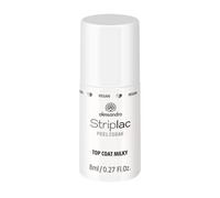 alessandro Striplac Peel or Soak - Vegan Top Coat Milky - Vernis à LED pour un vernis couleur laiteuse - Pour des ongles parfaits en 15 minutes, 8 ml