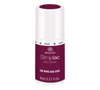 Alessandro - Striplac Peel Or Soak Wine And Soul 8 Ml Vernis Semi-Permanent Led Longue Tenuestriplac Striplac Peel Or Soak Wine And Soul 8 Ml