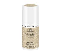alessandro Striplac - Top coat à paillettes dorées - Couche de finition UV pour une brillance brillante - Séchage rapide et protection - Végétalien et sans cruauté envers les animaux - 8 ml