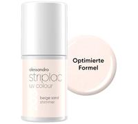 alessandro Striplac UV-Nagellack Beige Sand Shimmer - Deckend & Kratzfest bis zu 15 Tage - Leichtes Auftragen - Schonende Abziehtechnologie - Vegan - 6,5ml