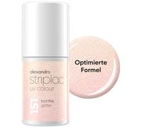 alessandro Striplac UV-Nagellack Bonfire Glitter - Deckend & Kratzfest bis zu 15 Tage - Leichtes Auftragen - Schonende Abziehtechnologie - Vegan - Rosa, 6,5ml