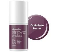 alessandro Striplac UV-Nagellack Italian Chic - Deckend & Kratzfest bis zu 15 Tage - Leichtes Auftragen - Schonende Abziehtechnologie - Vegan - Lila, 6,5ml