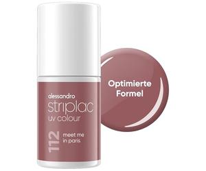 alessandro Striplac UV-Nagellack Meet me in Paris - Deckend & Kratzfest bis zu 15 Tage - Leichtes Auftragen - Schonende Abziehtechnologie - Vegan - Lila, Taupe, 6,5ml