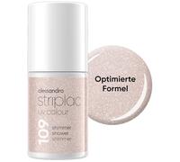 alessandro Striplac UV-Nagellack Shimmer Shower - Deckend & Kratzfest bis zu 15 Tage - Leichtes Auftragen - Schonende Abziehtechnologie - Vegan - Taupe, 6,5ml