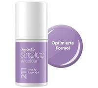alessandro Striplac UV-Nagellack Simply Lavender - Deckend & Kratzfest bis zu 15 Tage - Leichtes Auftragen - Schonende Abziehtechnologie - Vegan - Lila, 6,5ml