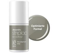 alessandro Striplac UV-Nagellack The Elephant Way - Deckend & Kratzfest bis zu 15 Tage - Leichtes Auftragen - Schonende Abziehtechnologie - Vegan - Grün, 6,5ml