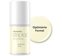 alessandro Striplac Vernis à ongles UV Popcorn Love -Opaque et résistant aux rayures jusqu'à 15 jours - Application facile - Technologie de retrait douce - Vegan - Pastell-Gelb, 6,5ml