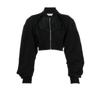 Alessandro Vigilante - Bomber Crop - Femme - Vestes - Noir - Taille: 36 FR