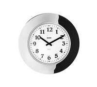 Alessi Horloge murale 11 Momento – Acier inoxydable 18/10 brillant, mouvement au quartz