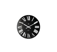 Alessi 12 B Firenze Horloge Murale en Abs, Noir, Mouvement Au Quartz