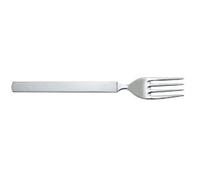 Alessi 4180/5 Dry Fourchette à dessert en Acier Inoxydable 18/10 Brillant à Manche Satiné, Set de 6 Pièces, Argenté.